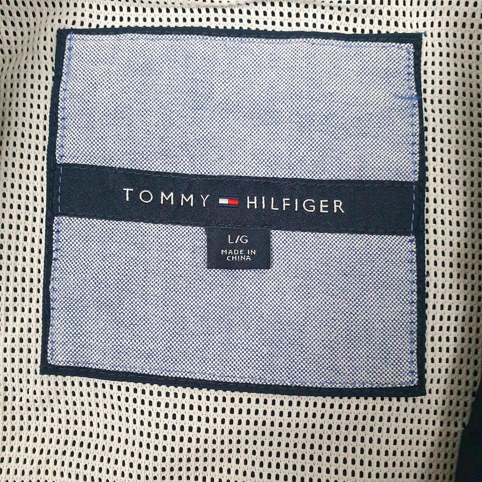 Mens White Tommy Hilfiger  Quarter Zip Coat