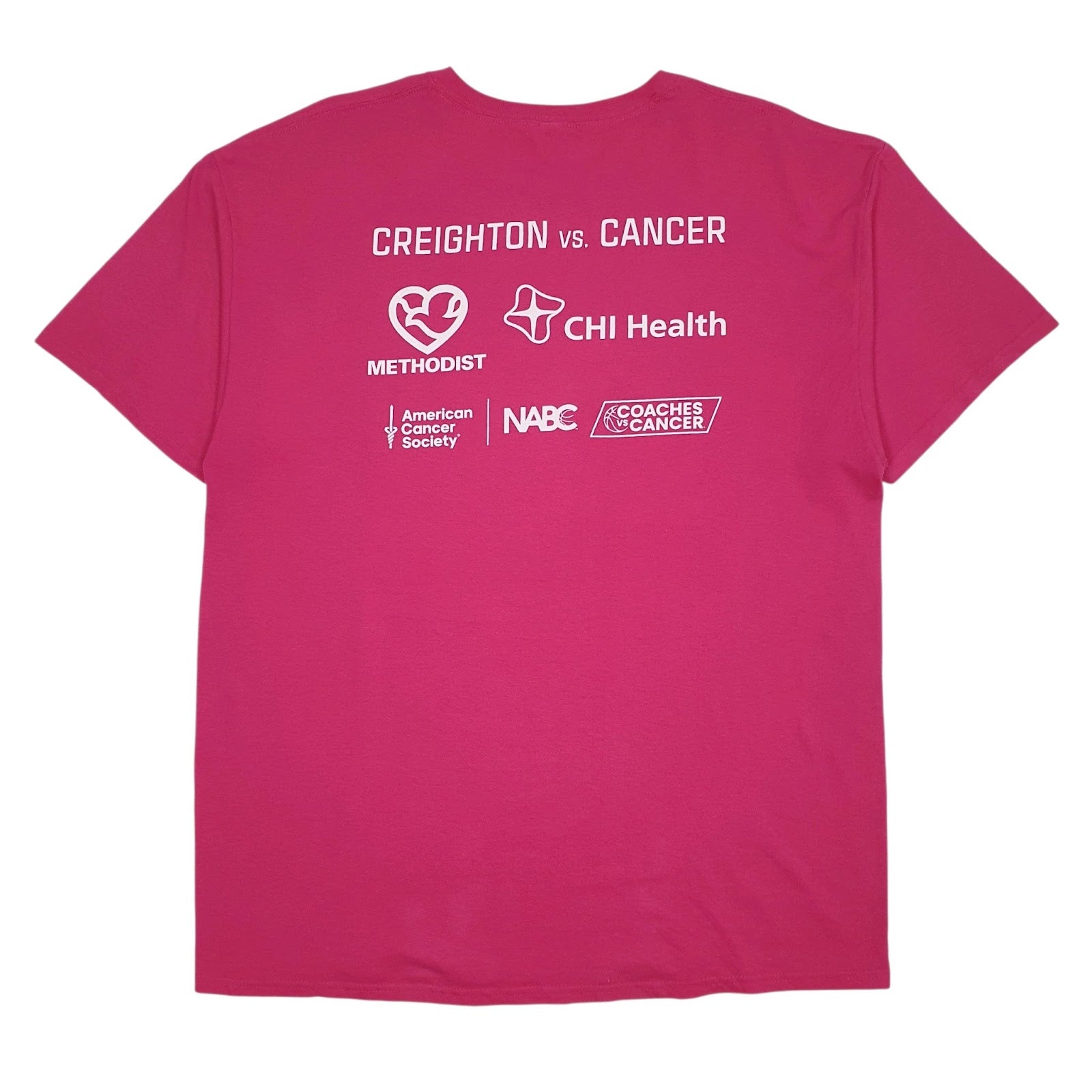 Mens Pink Jerzees Creighton Basketball  T Shirt