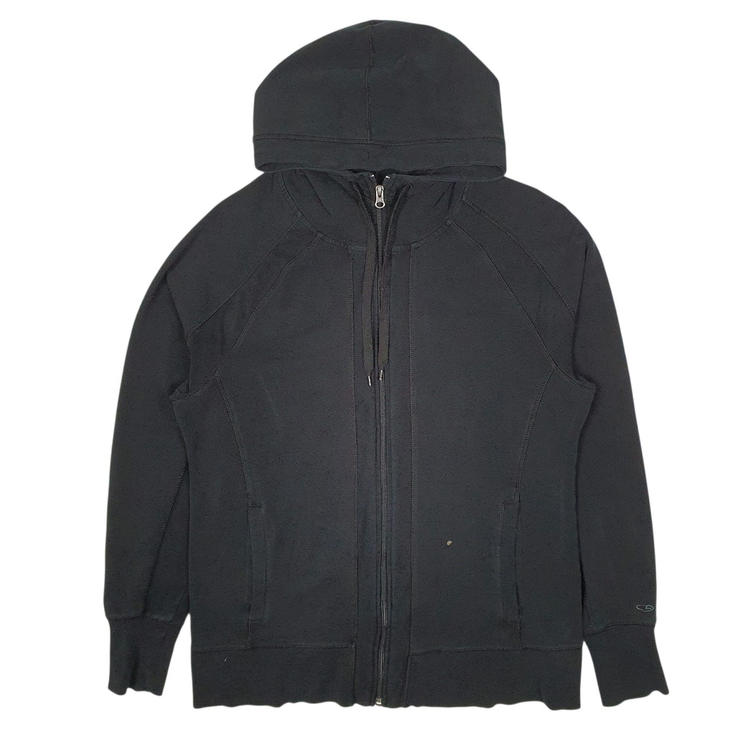 Womens Black Champion Hoodie Full Zip Jumper