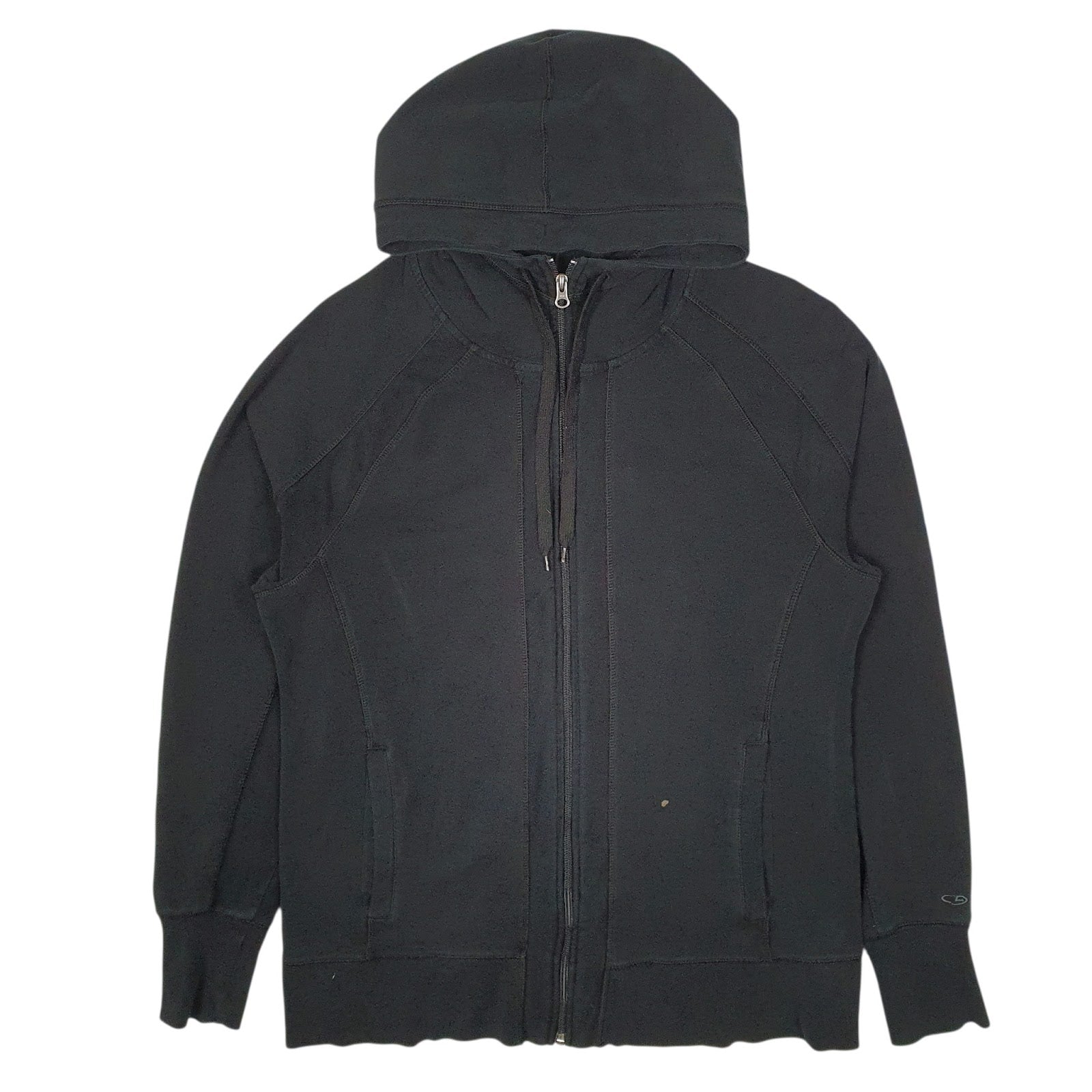 Womens Black Champion Hoodie Full Zip Jumper