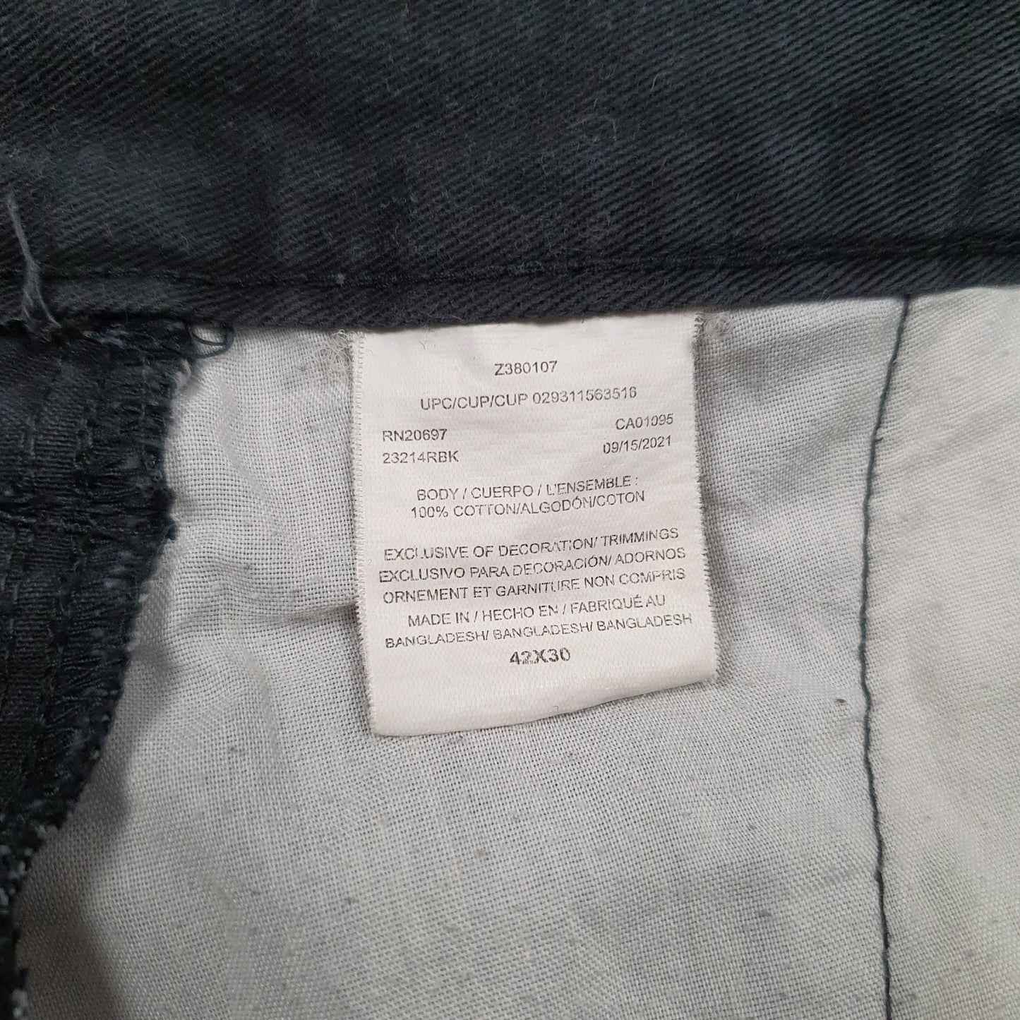 Mens Black Dickies   Trousers