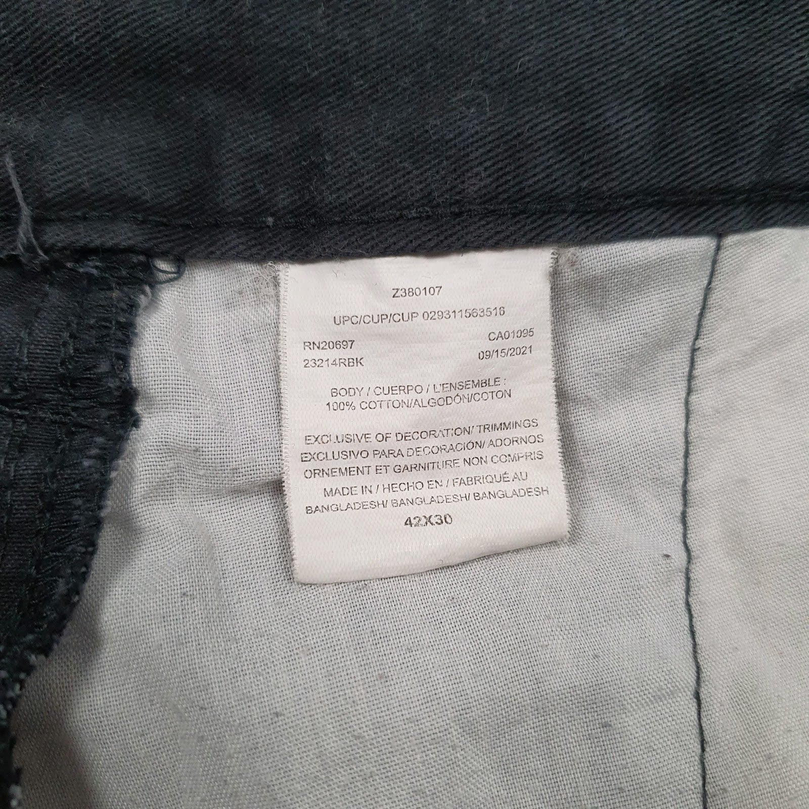 Mens Black Dickies   Trousers