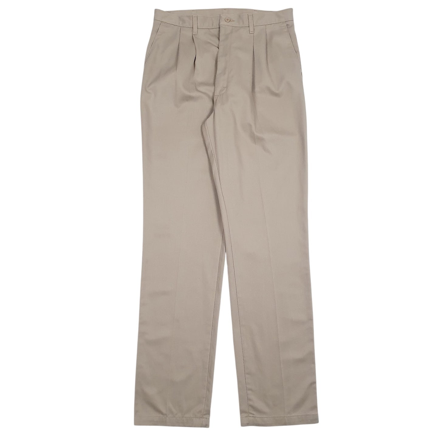 Mens Brown Wrangler Pleated Vintage 90s Chino Trousers