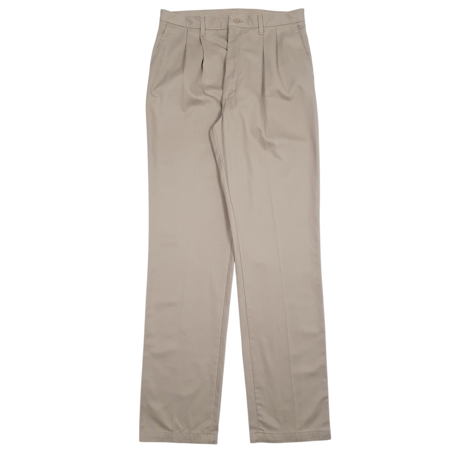 Mens Brown Wrangler Pleated Vintage 90s Chino Trousers