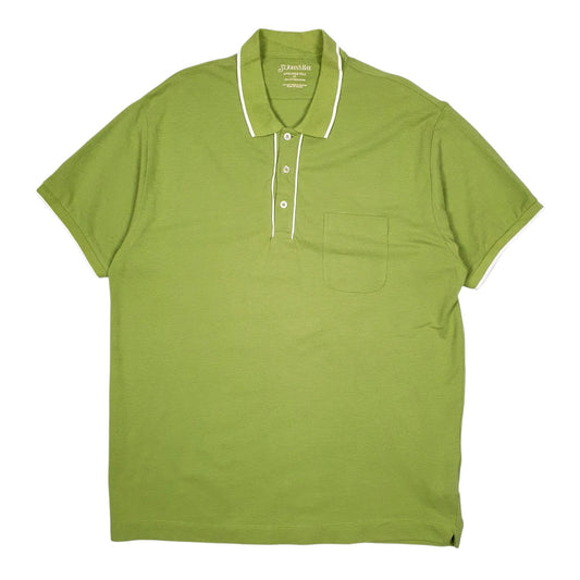 Mens Green St Johns Bay  Short Sleeve Polo Shirt