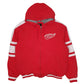 Mens Red NHL Detroit Red Wings Hockey Hoodie Full Zip Jumper