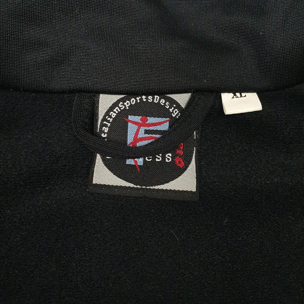 Mens Black Lotto  Full Zip Jumper