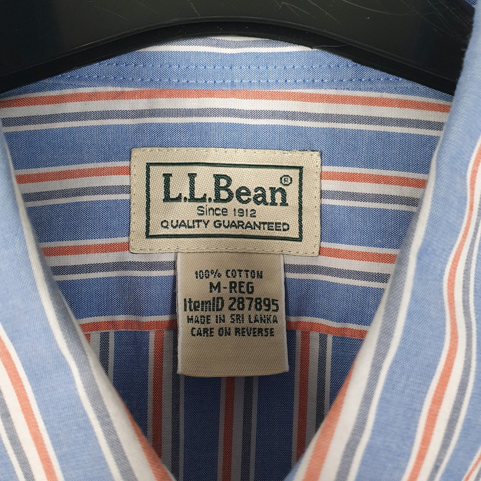 Mens Blue L.L.Bean   Shirt