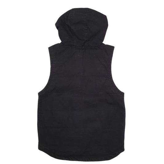 Mens Black Wrangler Vest Bodywarmer Hoodie Workwear  Coat