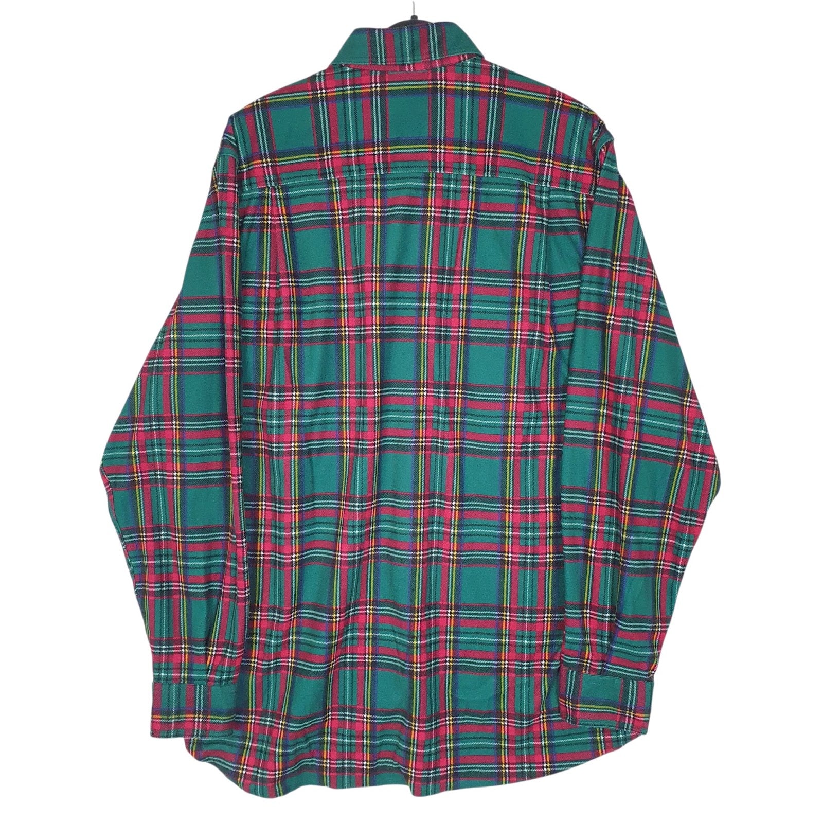 Mens Green Bailo Vintage 90s Flannel  Shirt