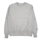 Mens Grey Champion Reverse Weave Crewneck Jumper