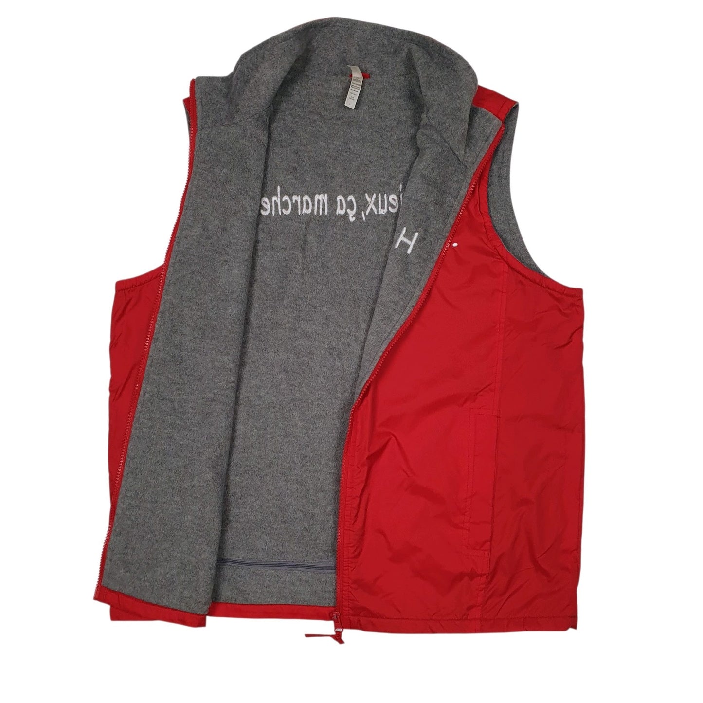 Mens Red Kariban Fleece Lined  Coat