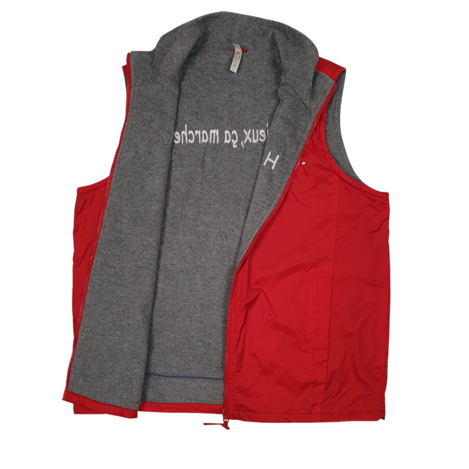Mens Red Kariban Fleece Lined  Coat