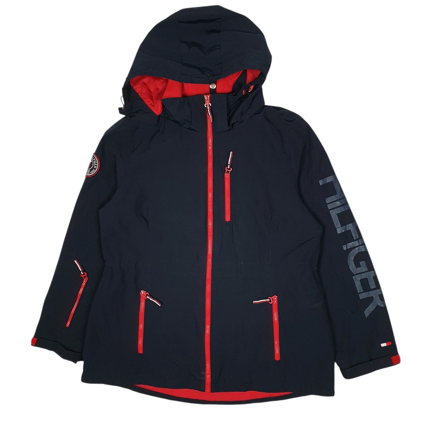 Womens Navy Tommy Hilfiger  Full Zip Coat