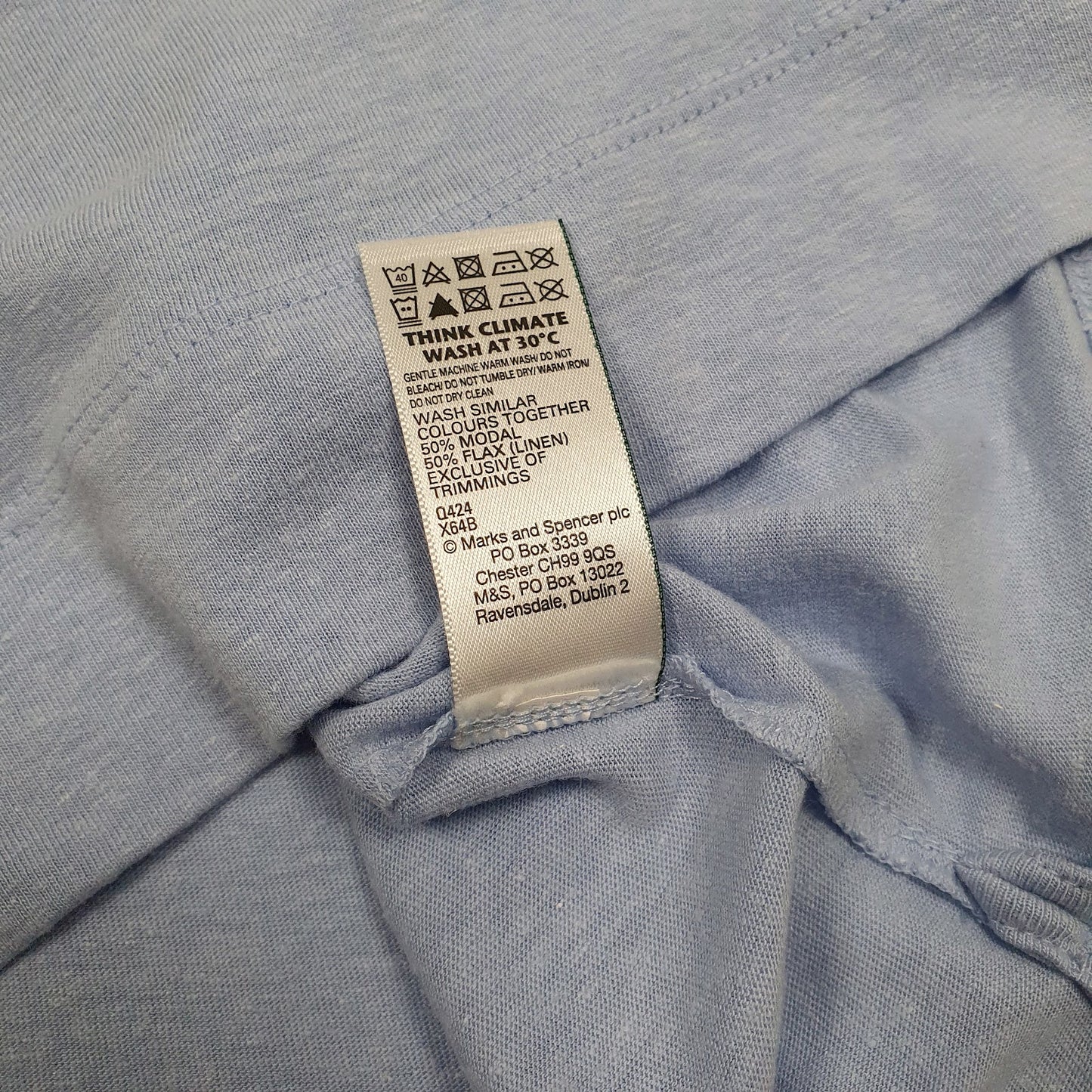 Womens Blue M&S   T Shirt