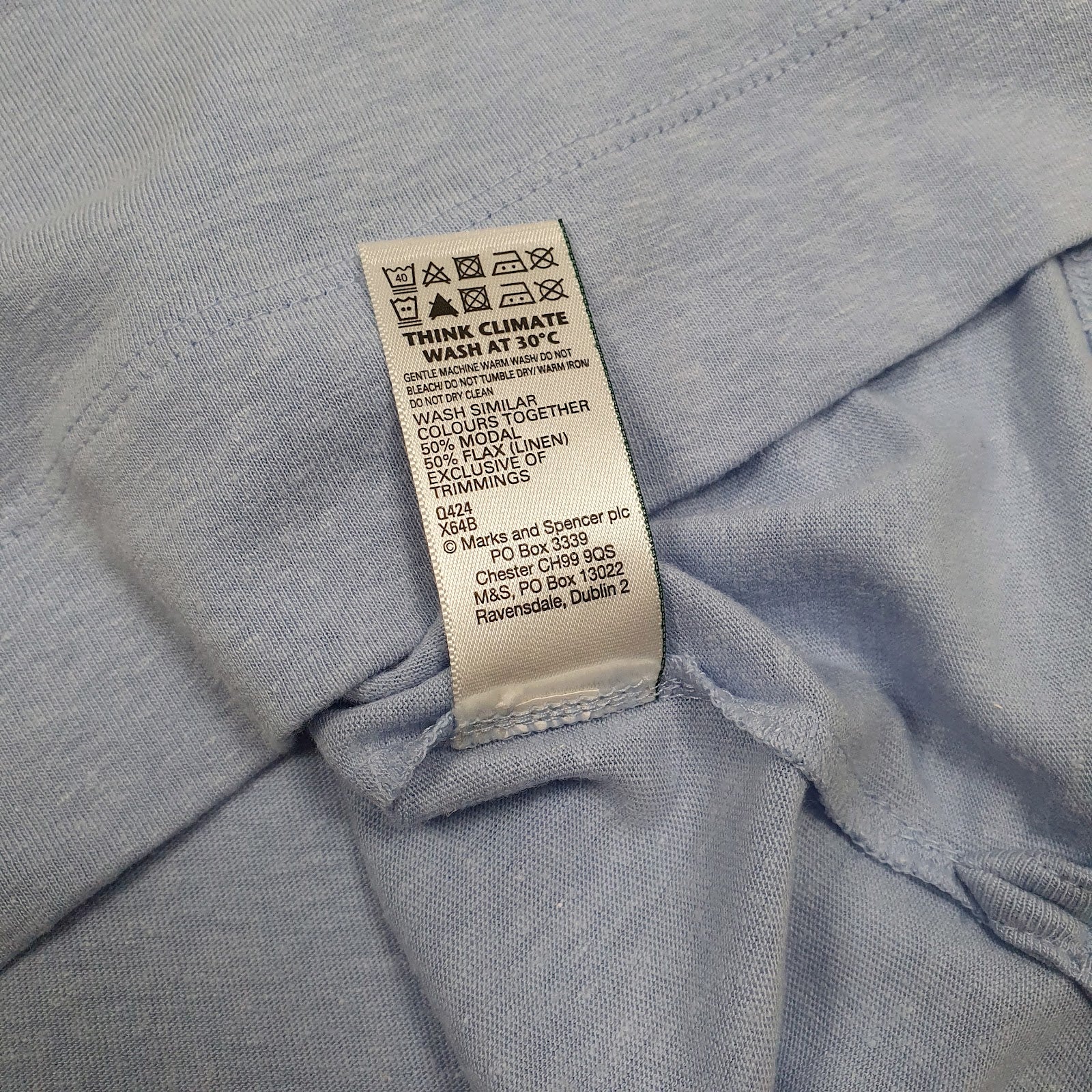 Womens Blue M&S   T Shirt