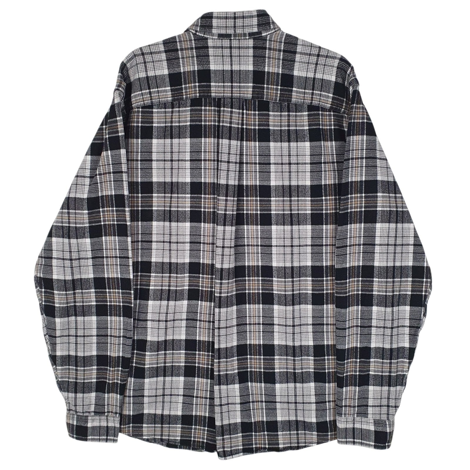 Mens Grey Eddie Bauer Flannel  Shirt