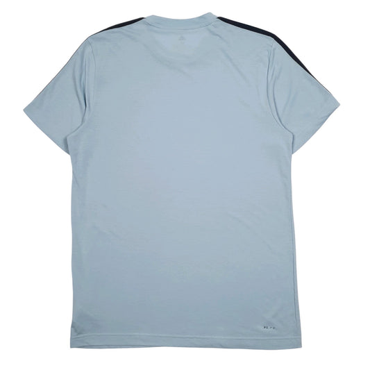 Mens Blue Adidas Climalite  T Shirt