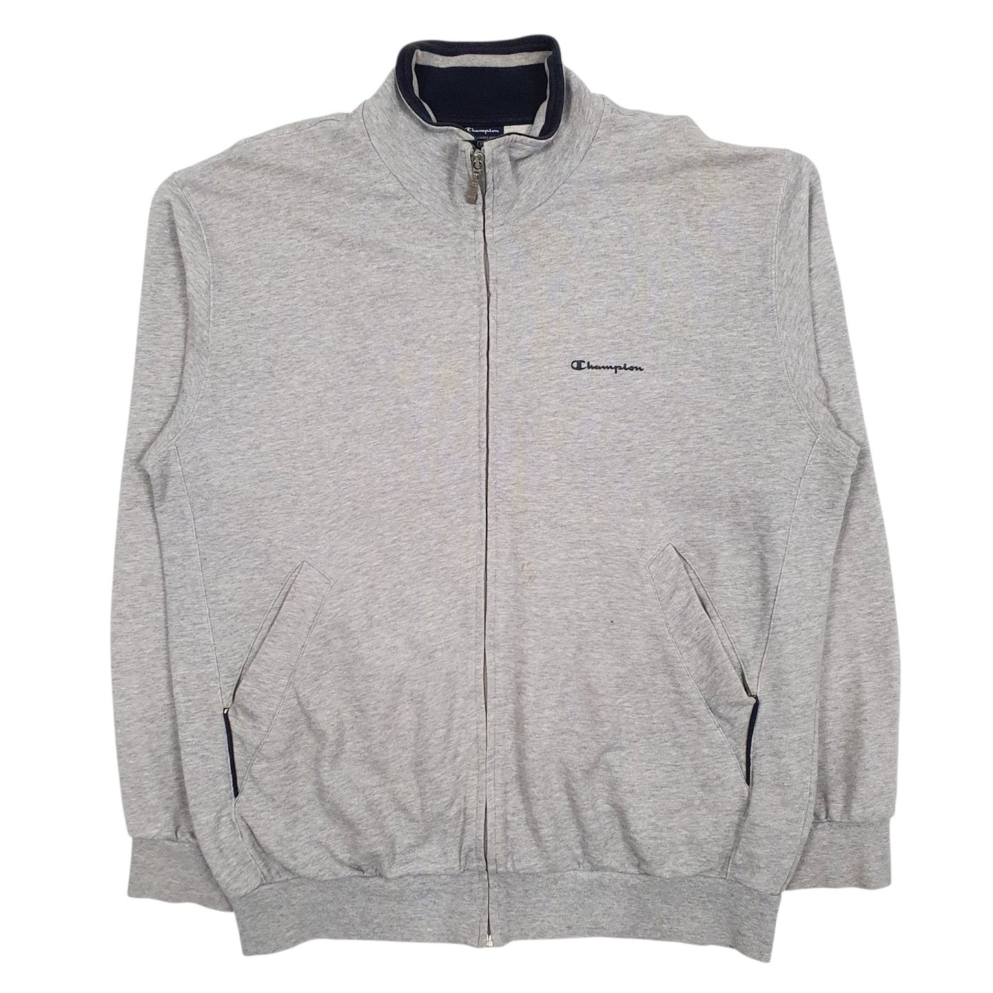 Mens Grey Champion  Full Zip Jumper