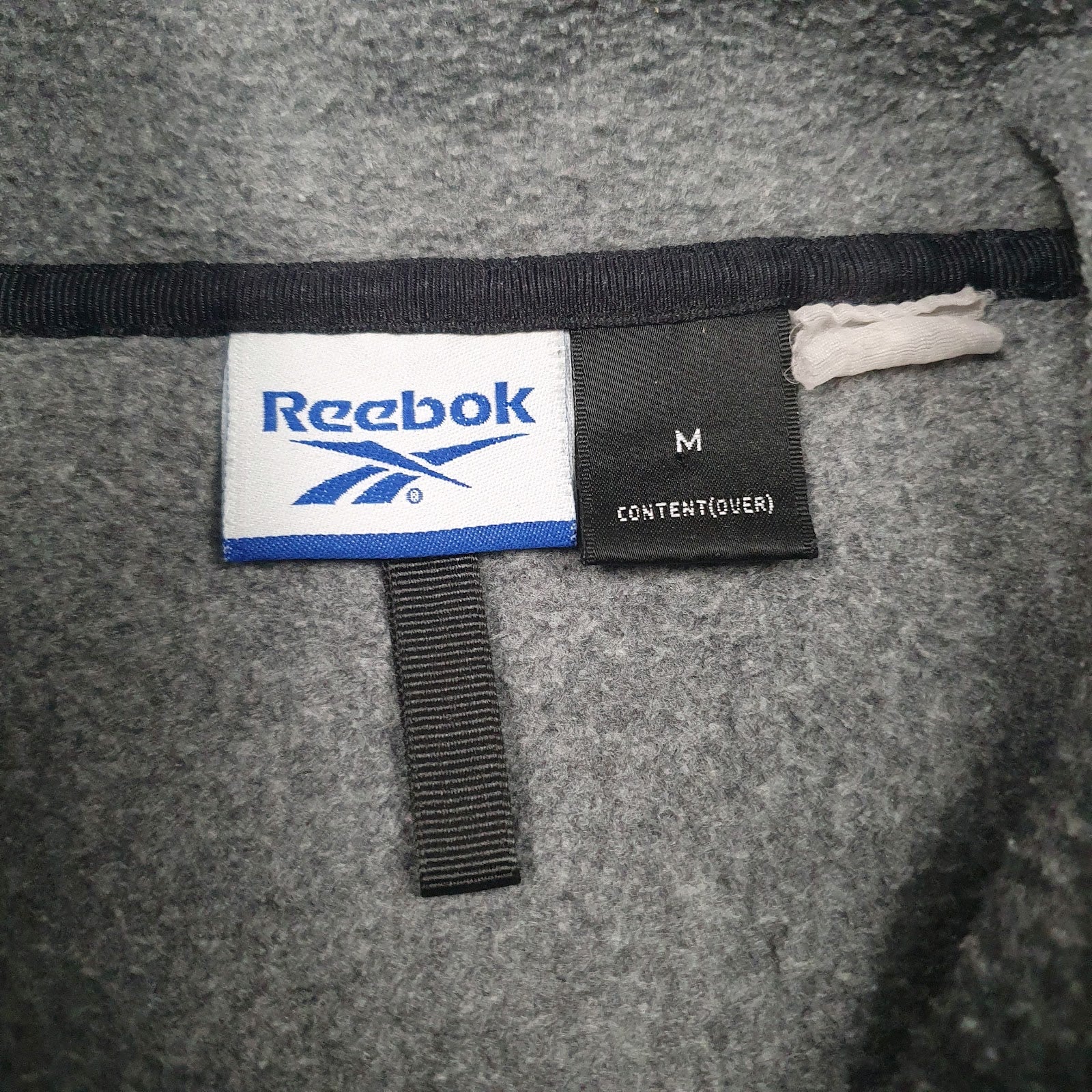 Mens Grey Reebok  Quarter Zip Jumper