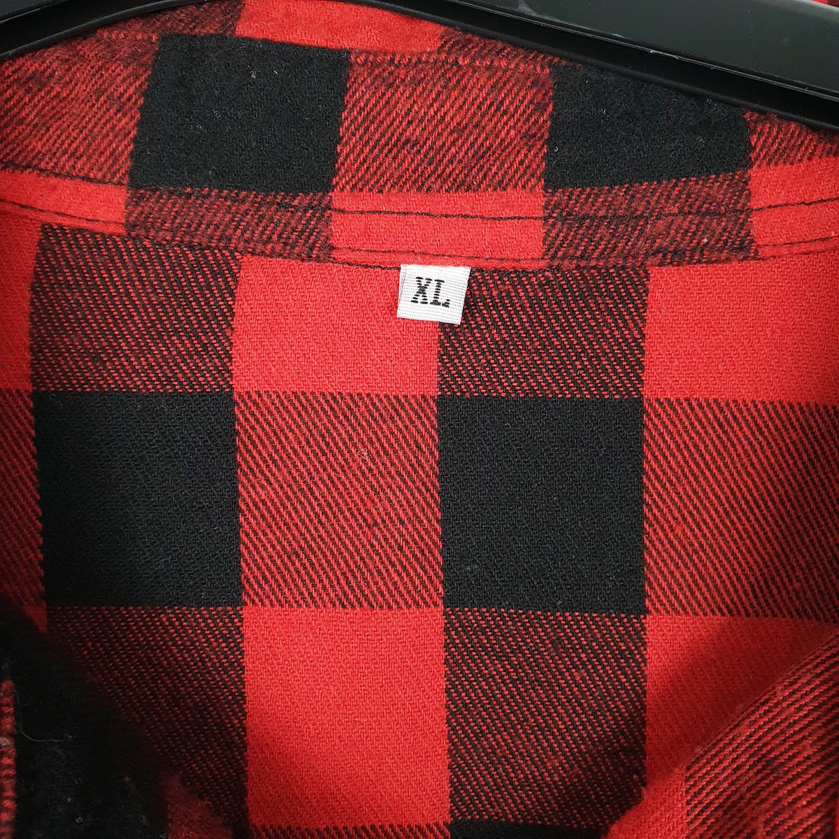 Mens Red Unbranded Flannel  Shirt