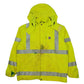 Mens Yellow Carhartt Hi Vis Worksite Saftey  Coat