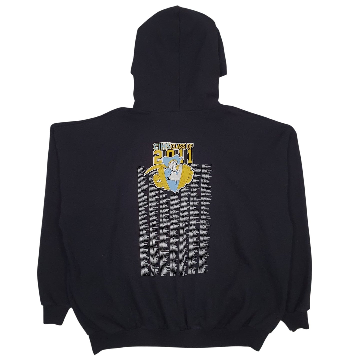 Mens Black Hanes  Hoodie Jumper