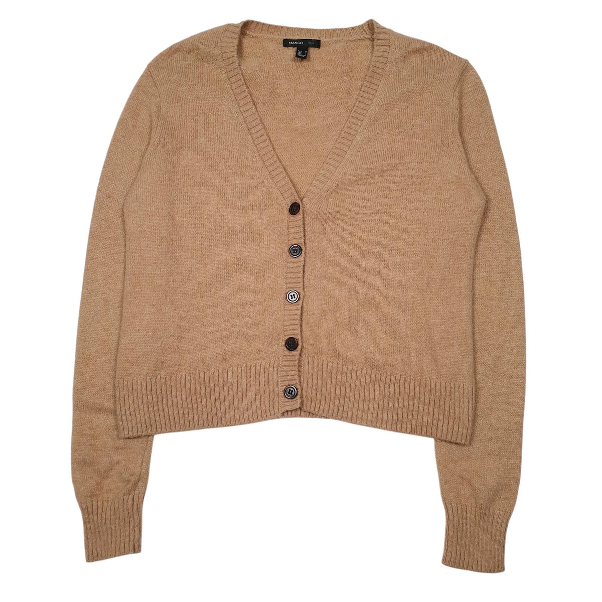 Womens Brown Mango  Cardigan Jumper