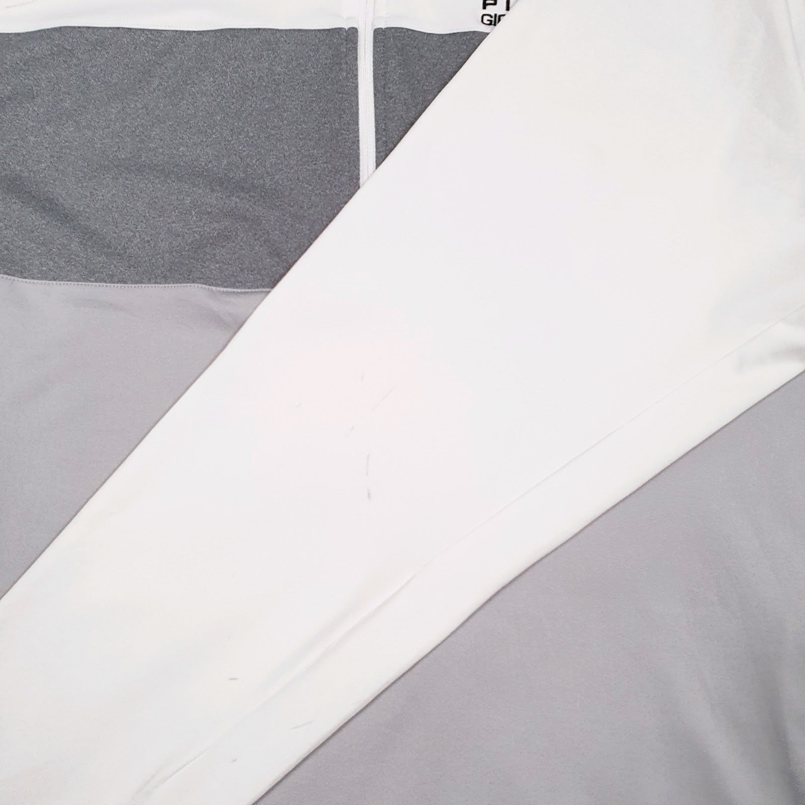 Mens White Adidas Active Wear Hill-Murray Pioneers Girls Basketball Quarter Zip Jumper