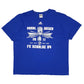 Mens Blue Adidas FC Schalke Short Sleeve T Shirt
