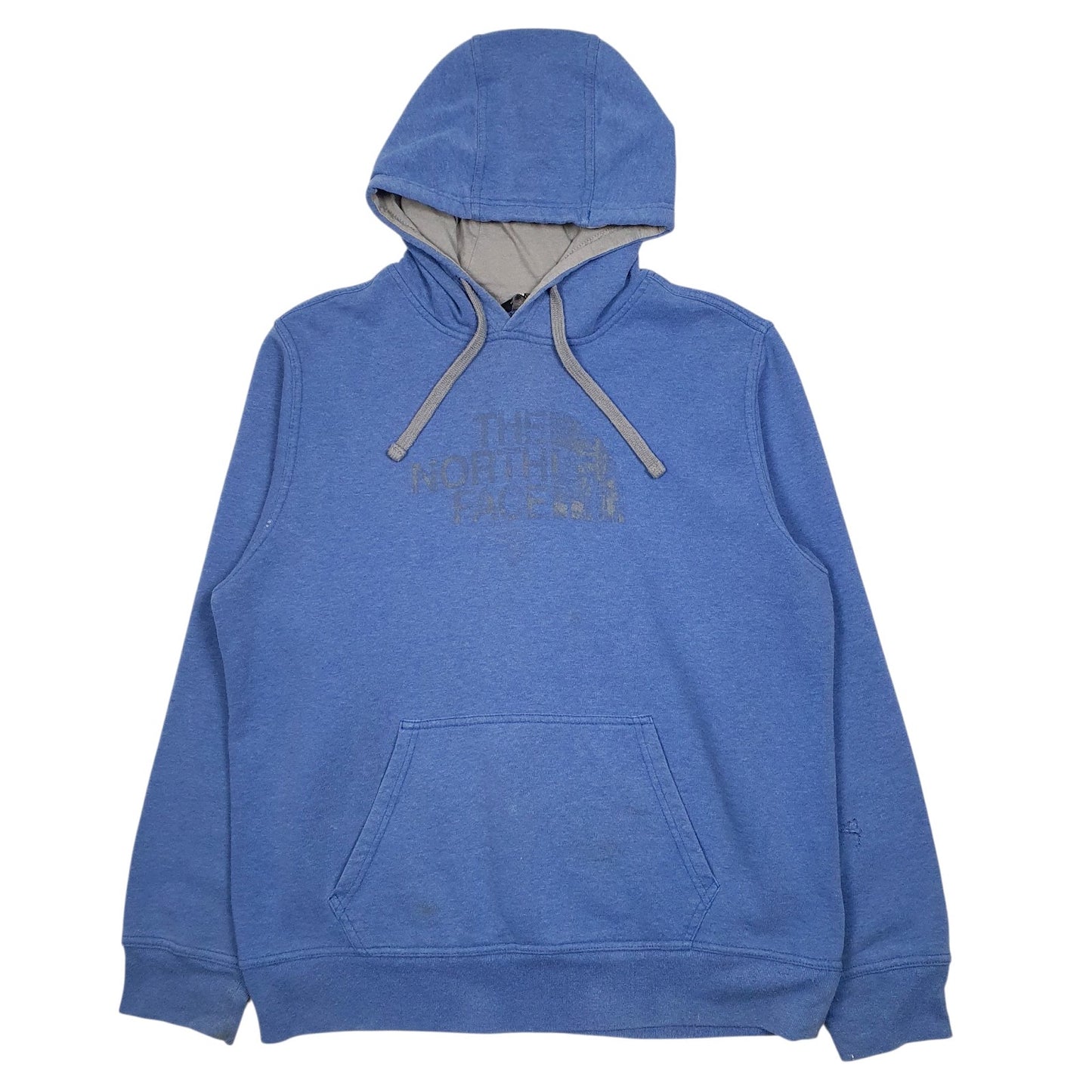 Mens Blue The North Face Spellout Hoodie Jumper