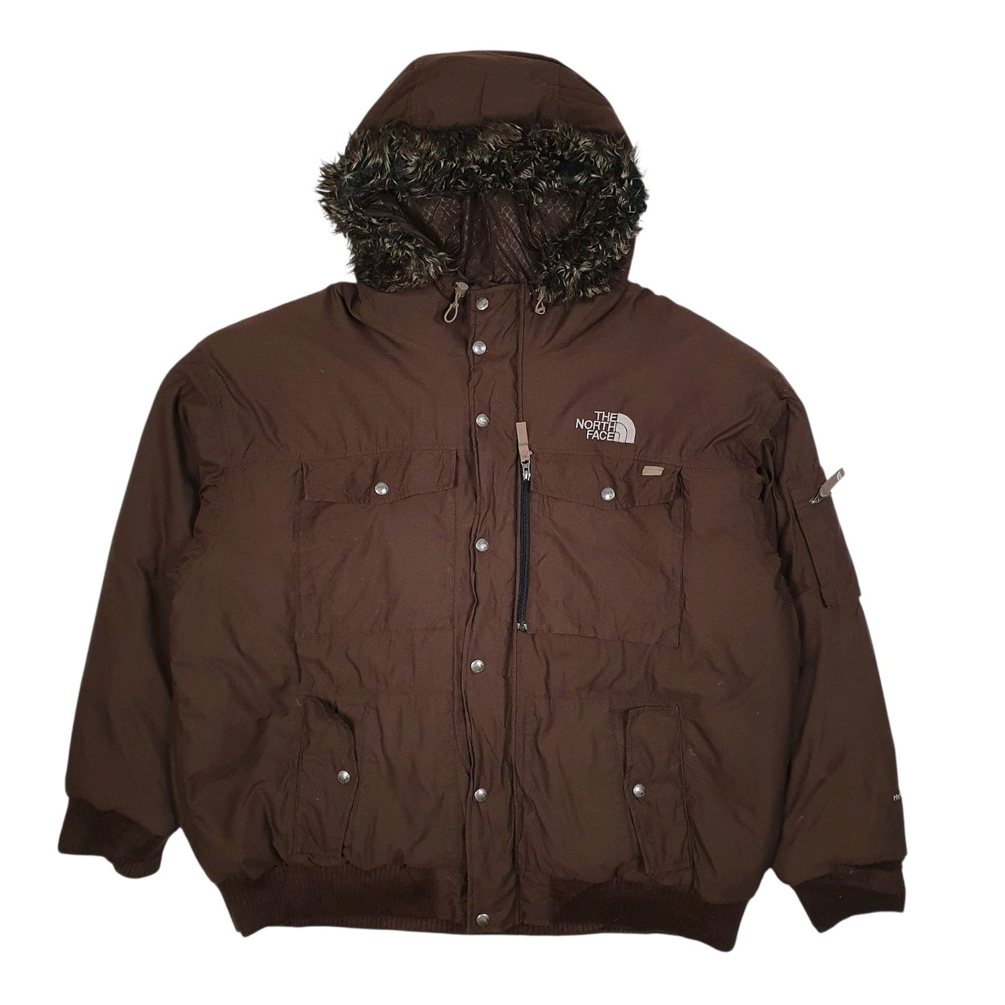 Mens Brown The North Face Parka Artic  Coat