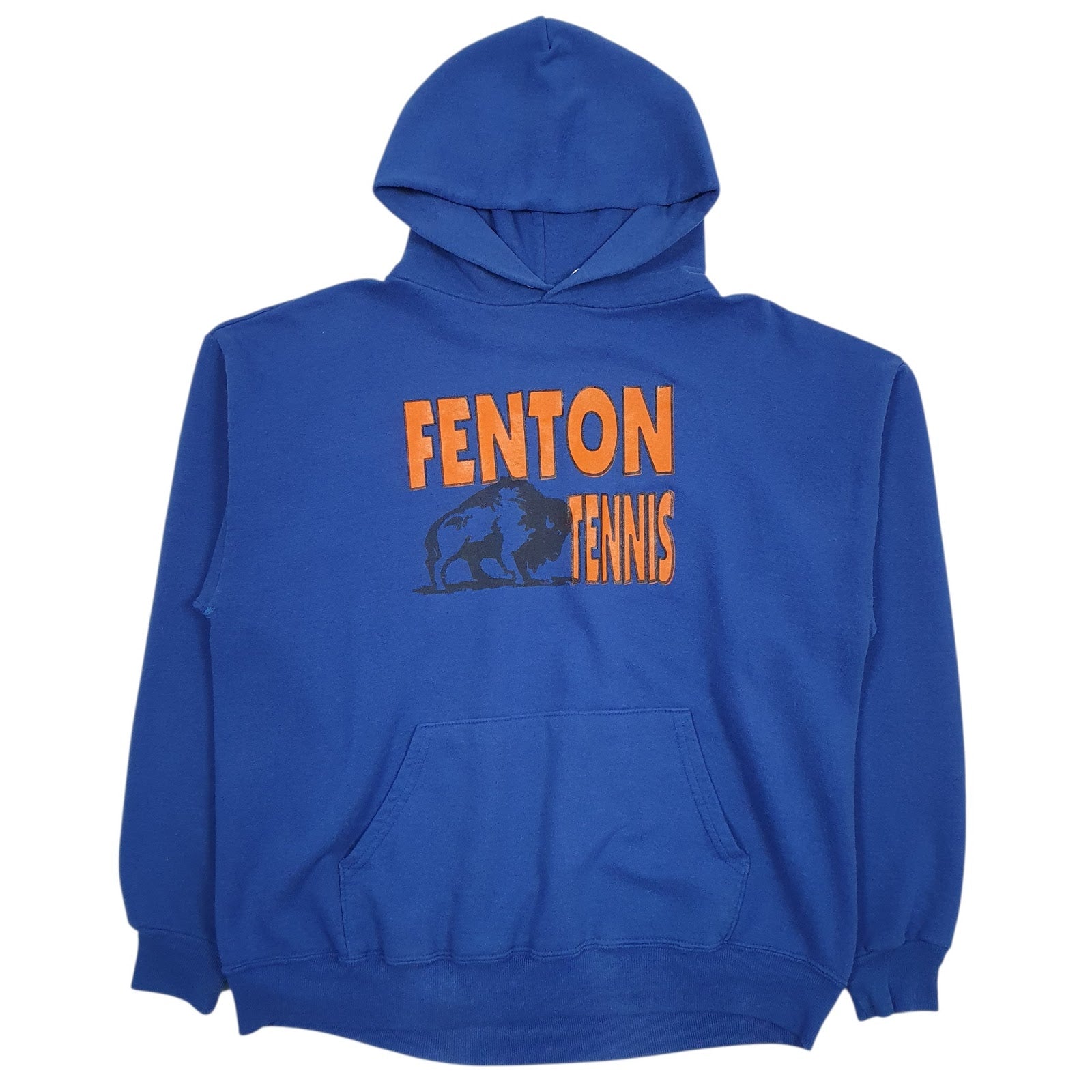 Mens Blue Jerzees Fenton Tennis Hoodie Jumper