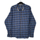 Mens Blue Eddie Bauer Flannel Long Sleeve Shirt