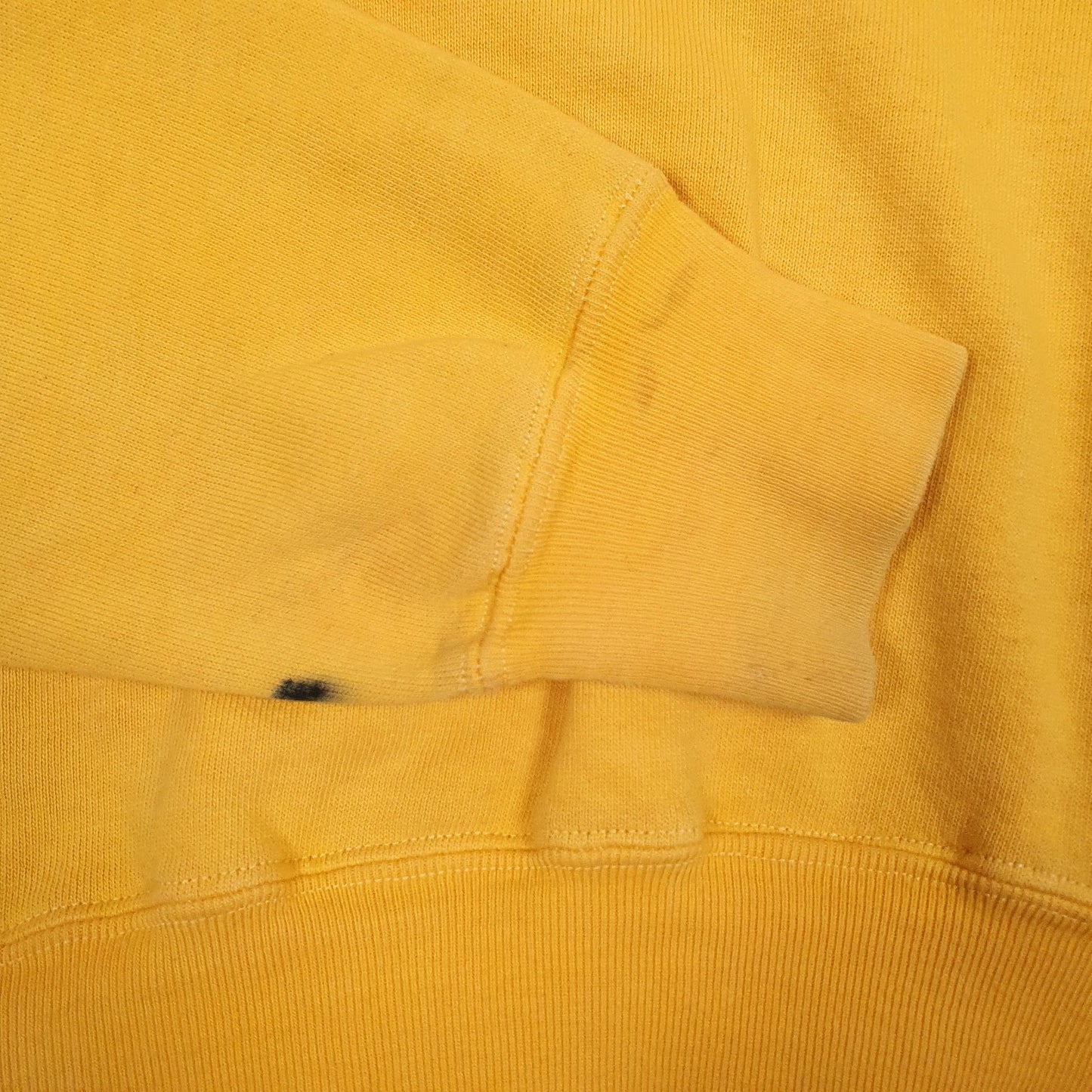 Mens Yellow Russel Athletic Vintage 90s Made In USA Crewneck Jumper
