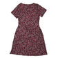 Womens Red Unbranded Floral Rose  Dress