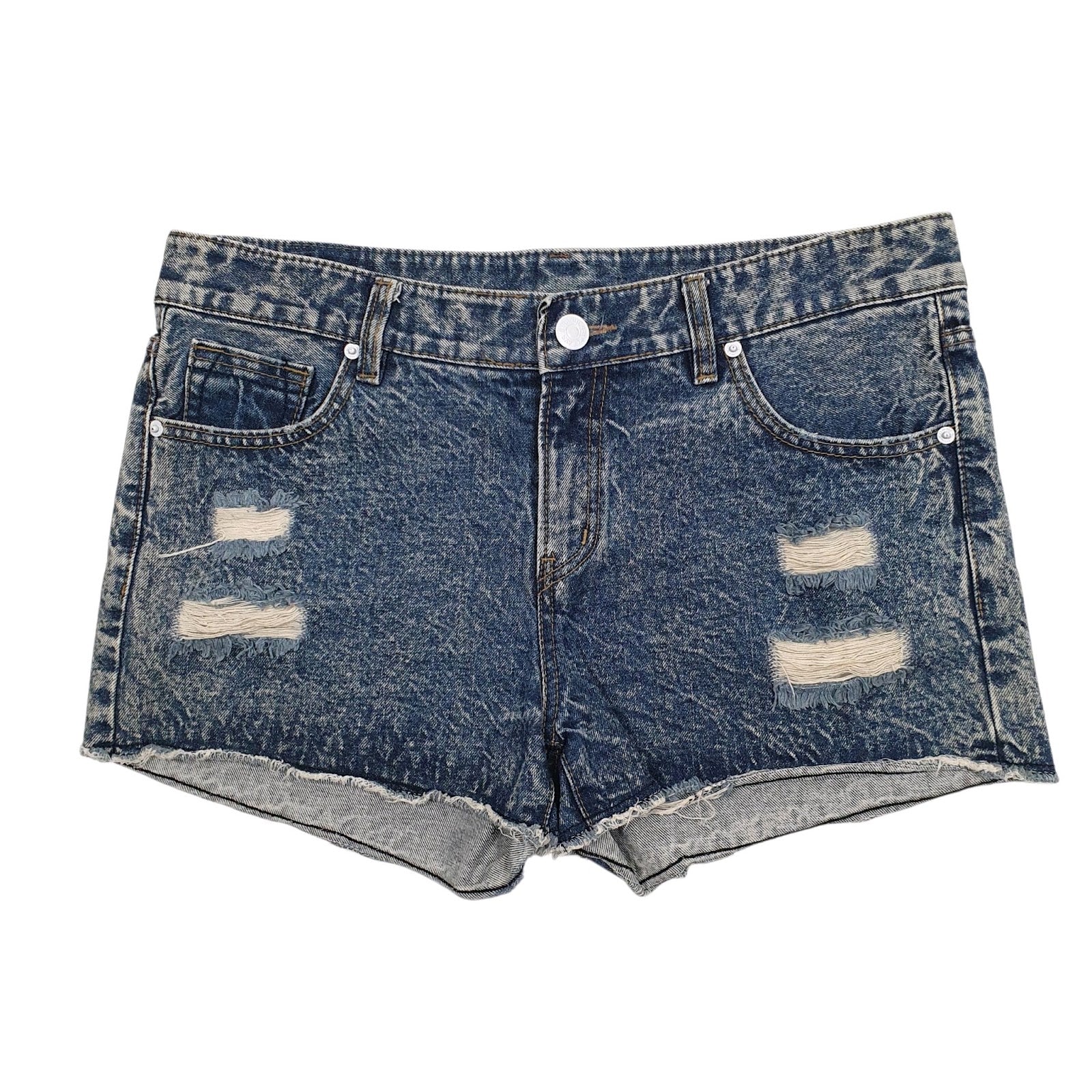 Womens Blue Big Jeans  Denim Shorts