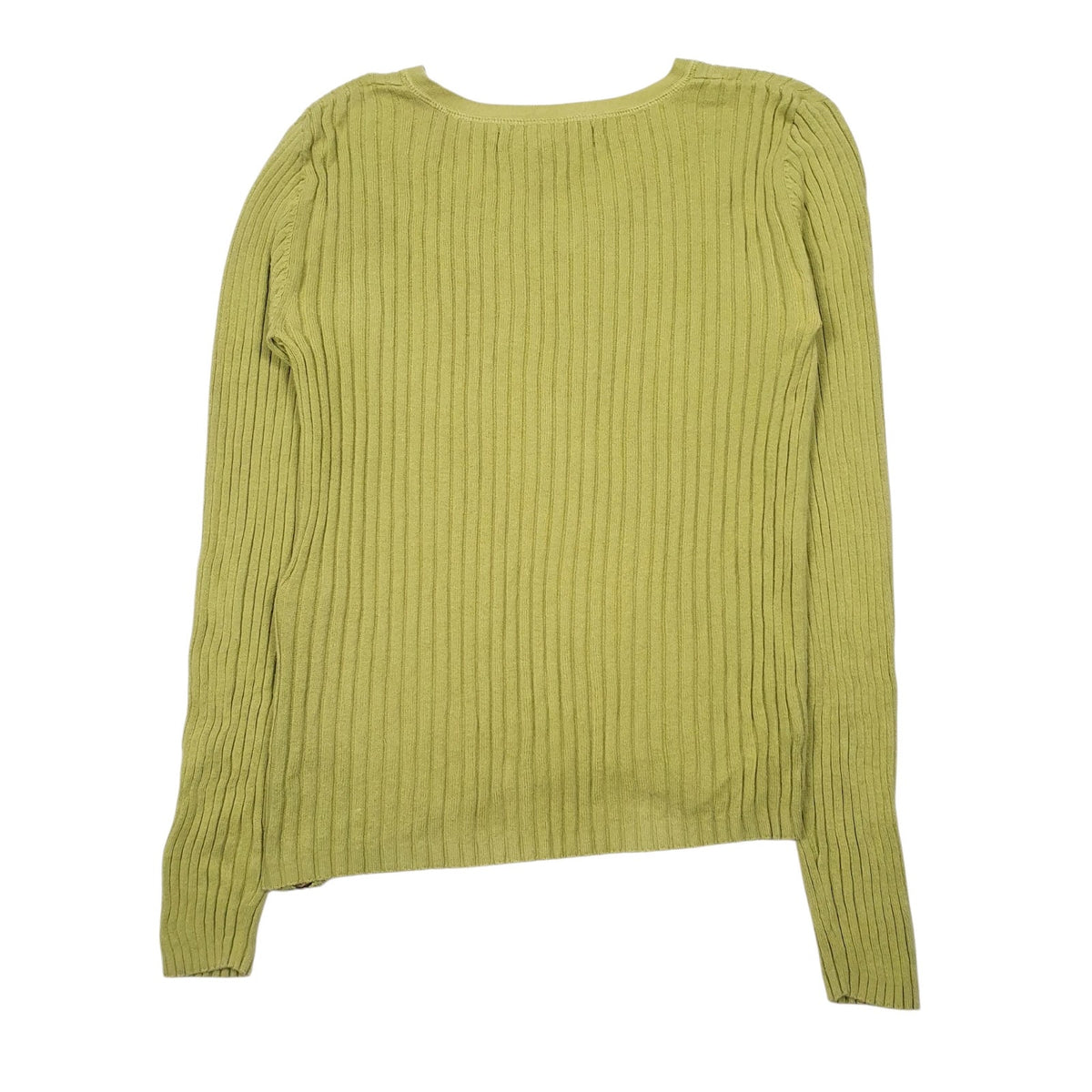 Womens Green Tommy Hilfiger Knit V Neck Jumper