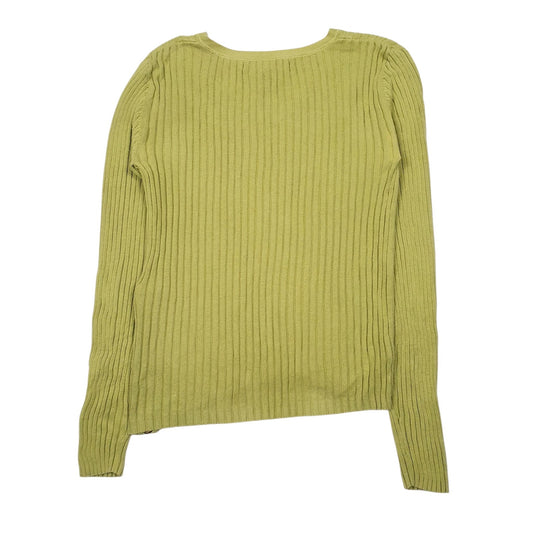 Womens Green Tommy Hilfiger Knit V Neck Jumper
