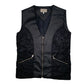 Mens Black Cibyll Jeans Waistcoat Vest  Coat