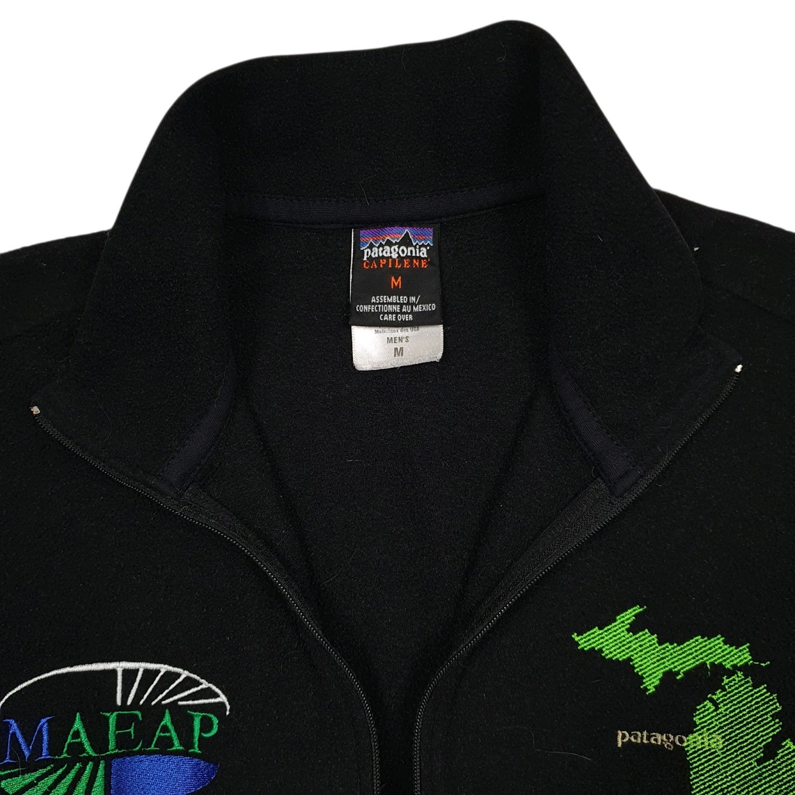 Mens Black Patagonia Conservation Quarter Zip Jumper