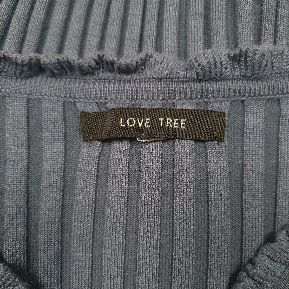 Womens Blue Love Tree  Cardigan Jumper
