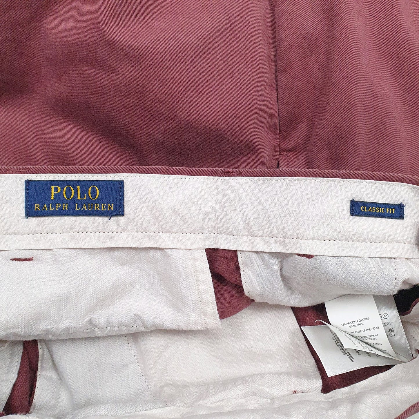 Mens Burgundy Polo Ralph Lauren   Trousers