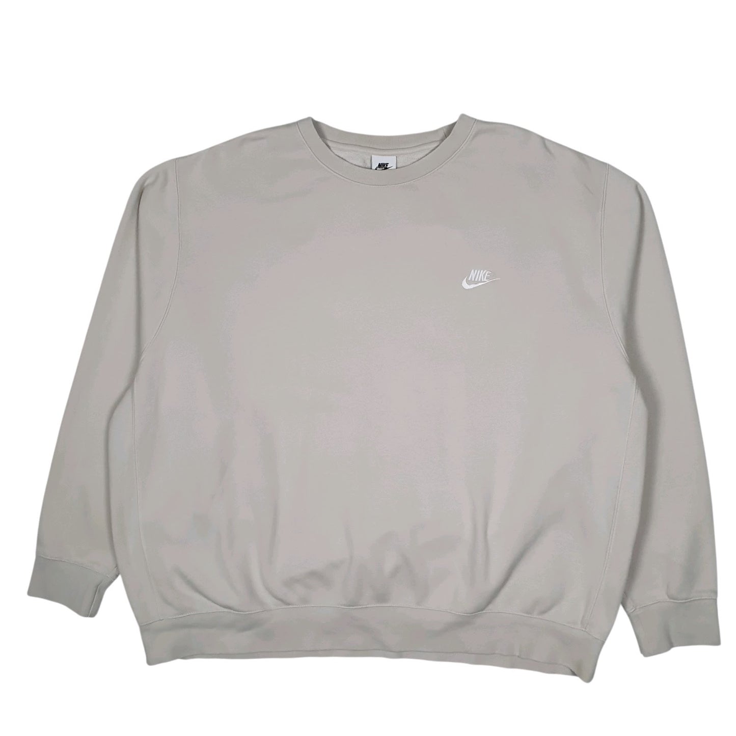 Mens Cream Nike  Crewneck Jumper