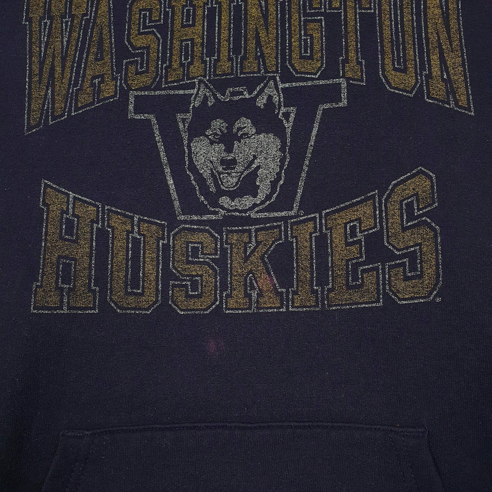 Mens Purple Champion Washington Huskies Hoodie Jumper