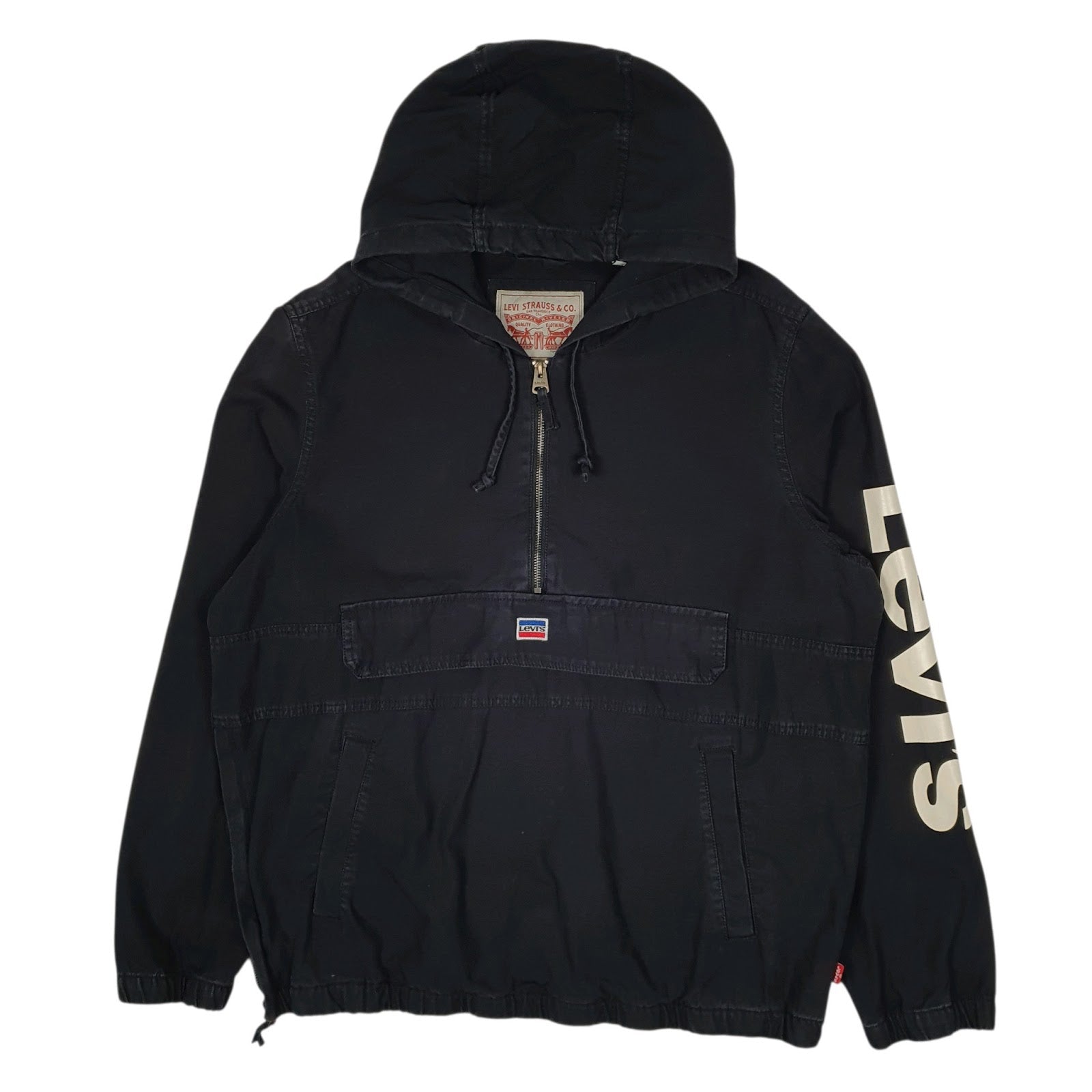 Mens Navy Levis Windbreaker  Coat