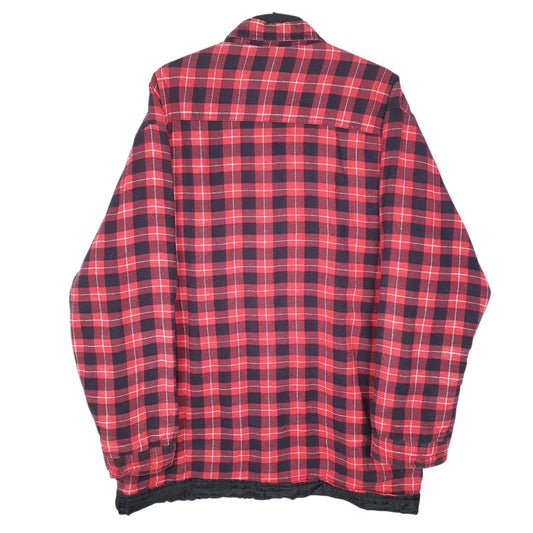 Mens Red Unbranded Vintage Flannel  Coat
