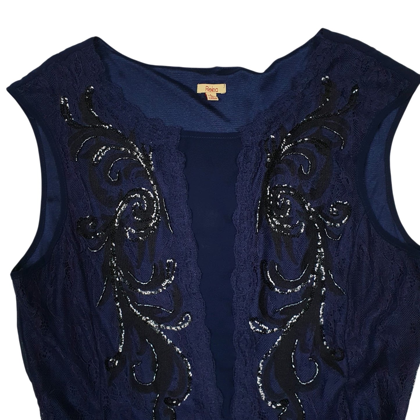 Womens Navy Reba Evening Occasion  Dress