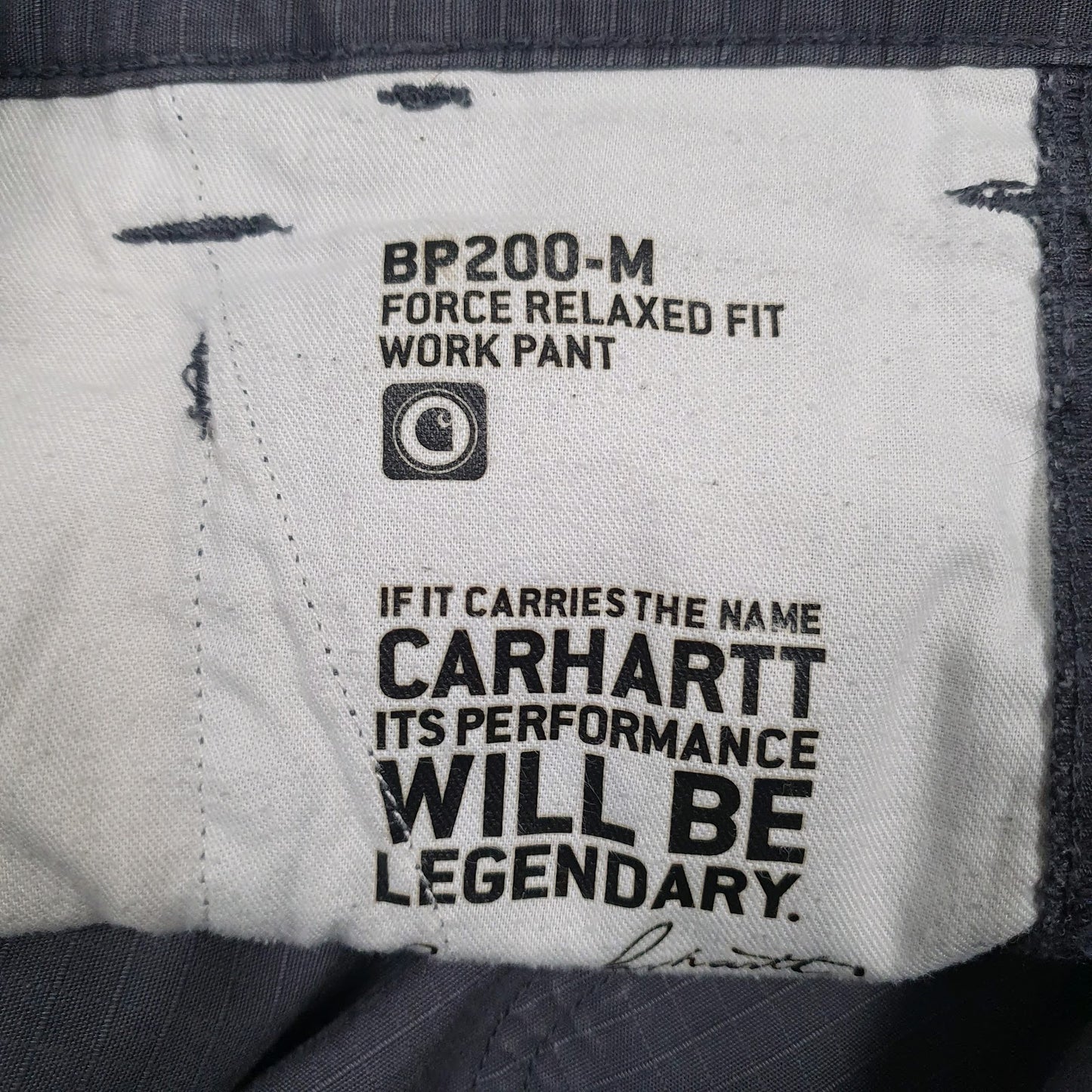 Mens Grey Carhartt BP200-M Workwear  Trousers