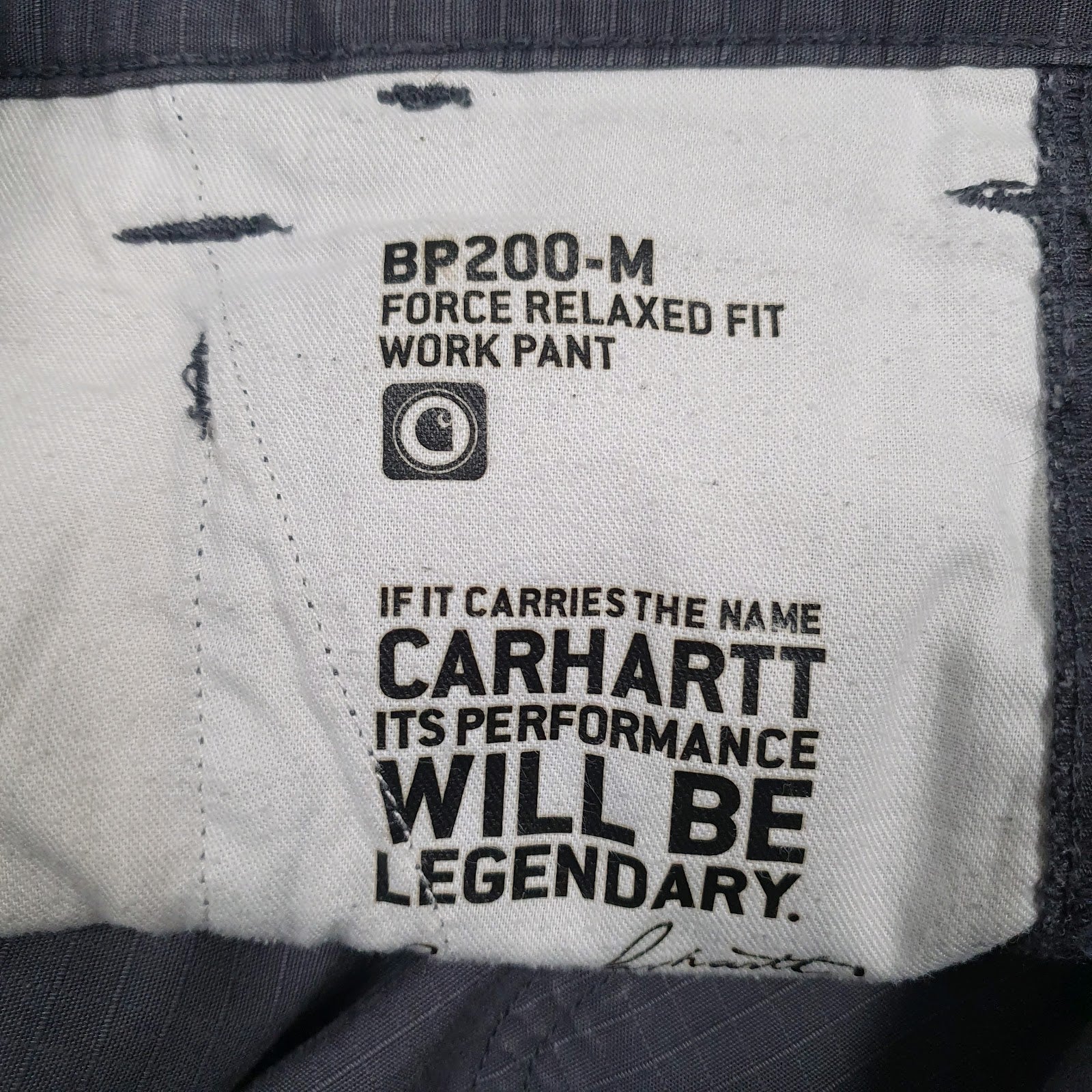 Mens Grey Carhartt BP200-M Workwear  Trousers